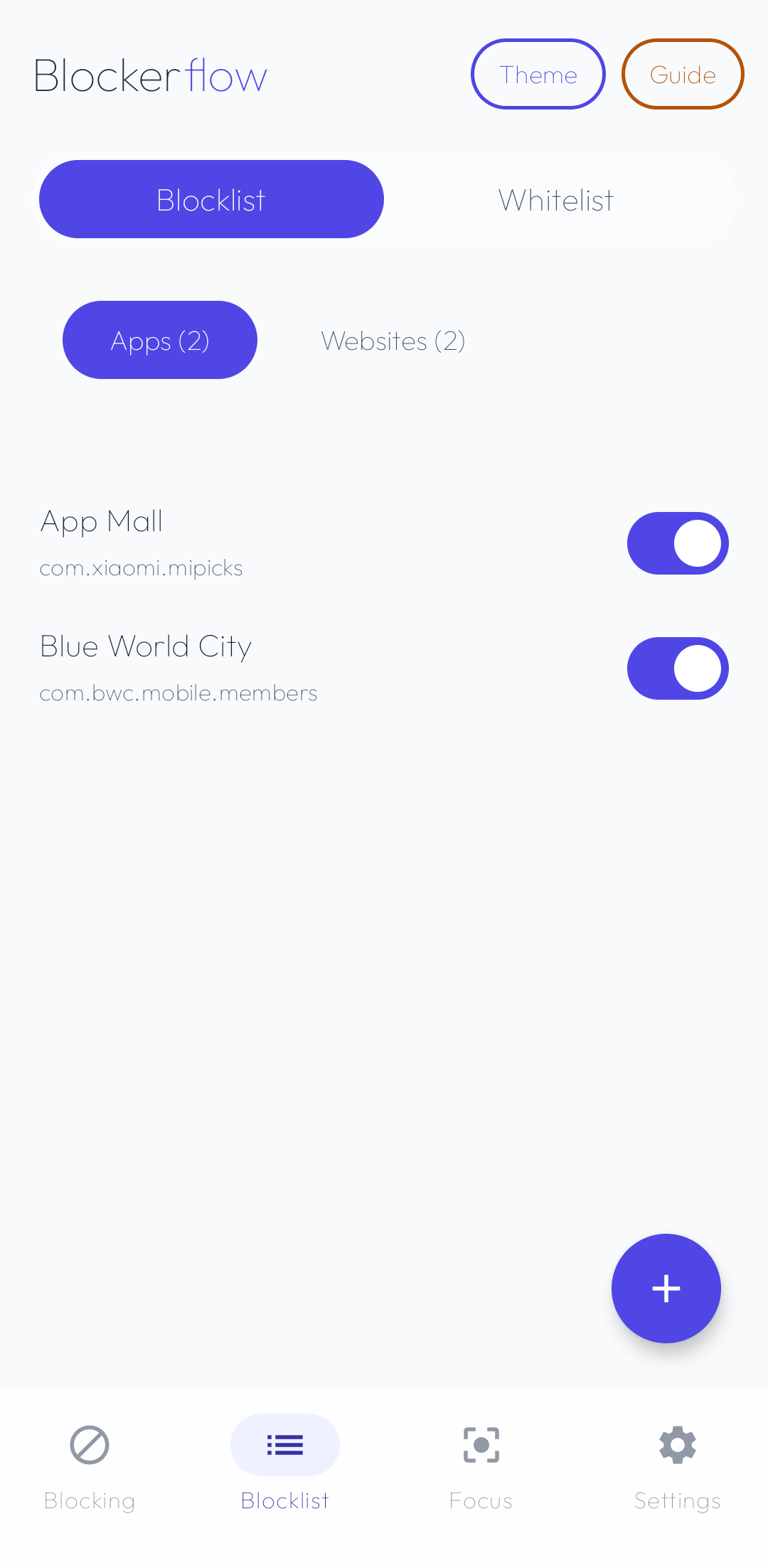 Add your own apps and sites screenshot